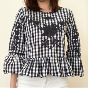 Zara Bell Sleeve Top